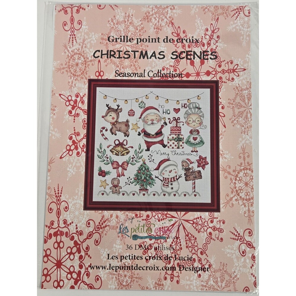 Les Petites Croix de Lucie Christmas Scene Cross Stitch Pattern Chart DMC Sealed